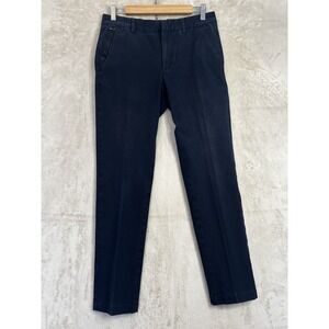 Hugo Boss Kaito Slim Fit Chinos‎ Mens 30R Navy Blue Cotton Blend Dress Pants